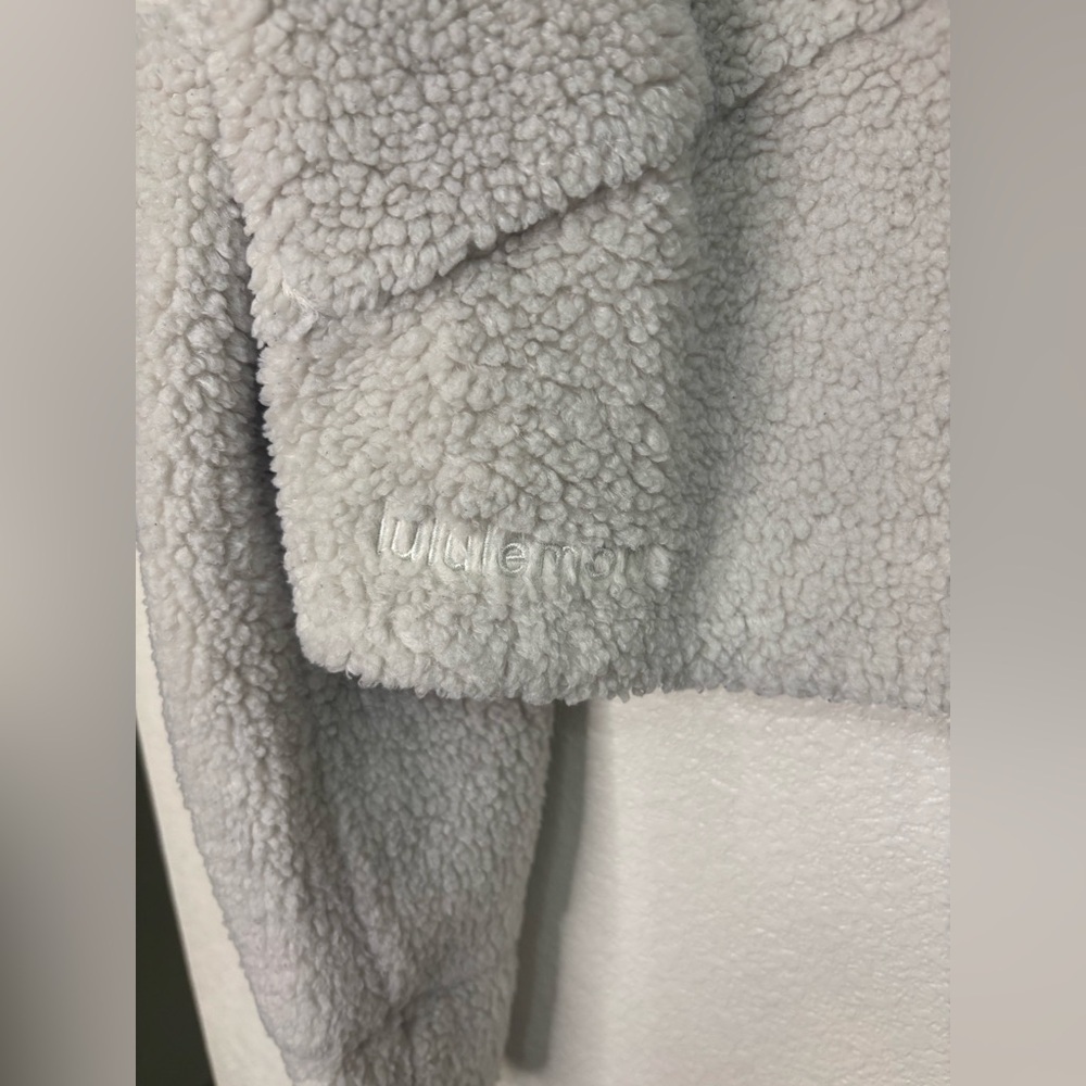 Lululemon Scuba Fleece Half Zip Hoodie White Opal XS/S Cozecore Athleisure - Picture 9 of 11